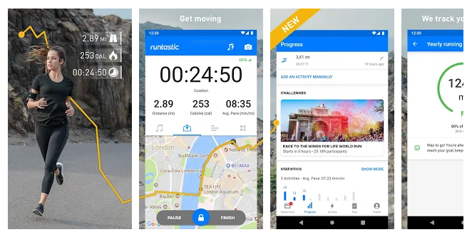 runtastic running distance & fitness tracker