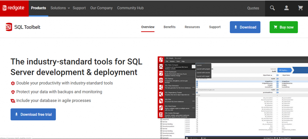 what is redgate (sql toolbelt)