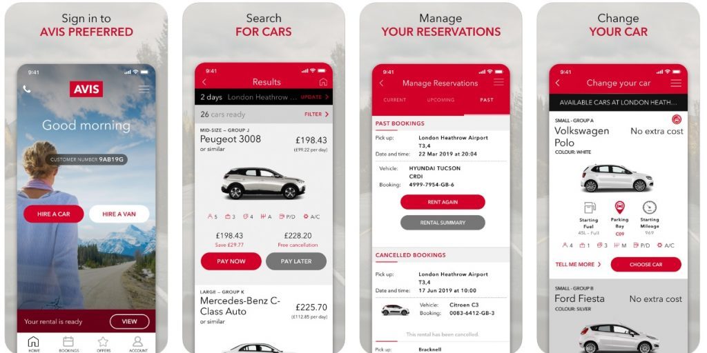 Avis - Car Rental App